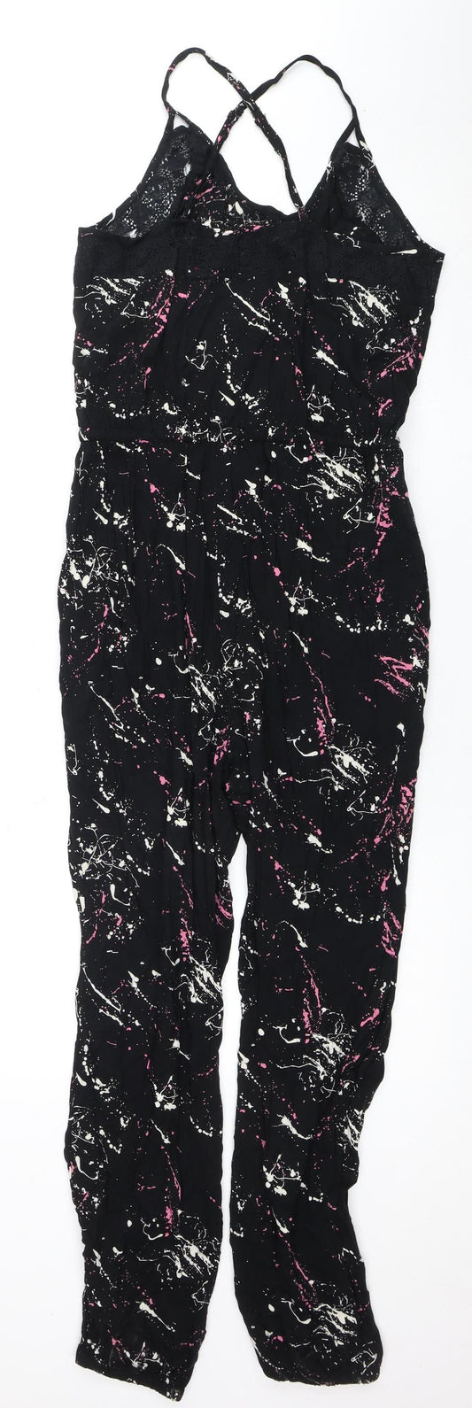 Superdry Women's Black Lace Jumpsuit M