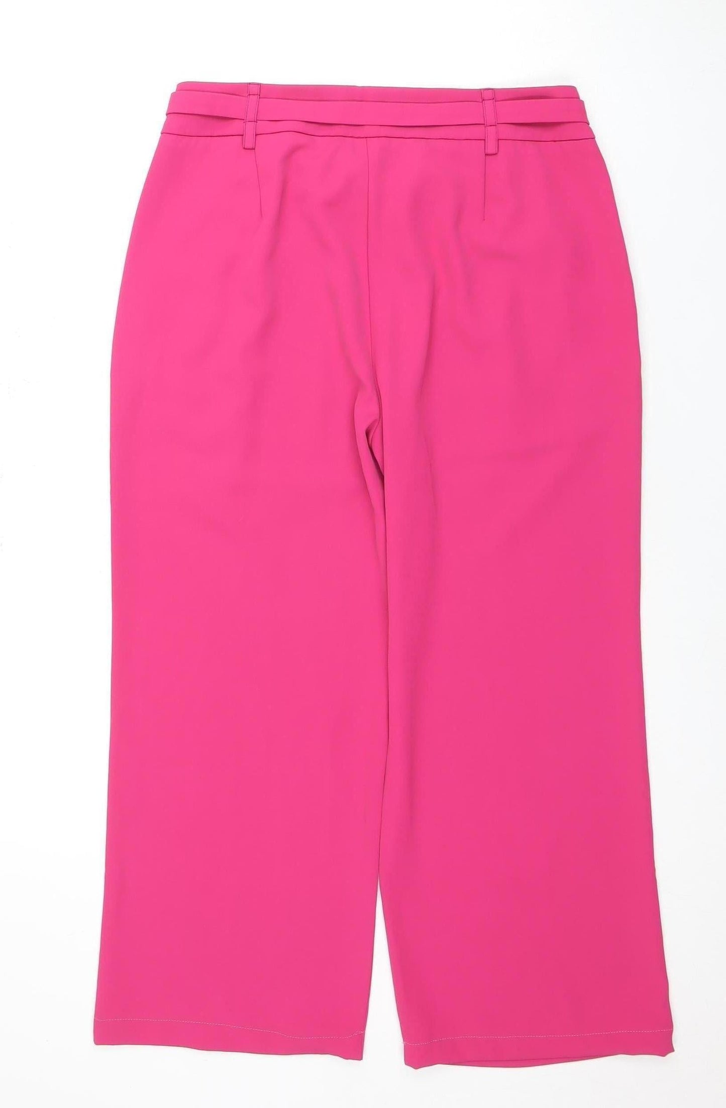 Wallis Women's Pink Trousers, Size 10, Pleated Mid-Rise