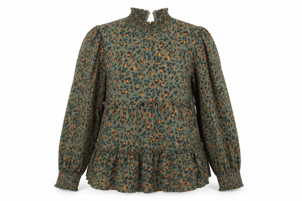 Front view of Desigual Women's Multicoloured Animal Print Tunic