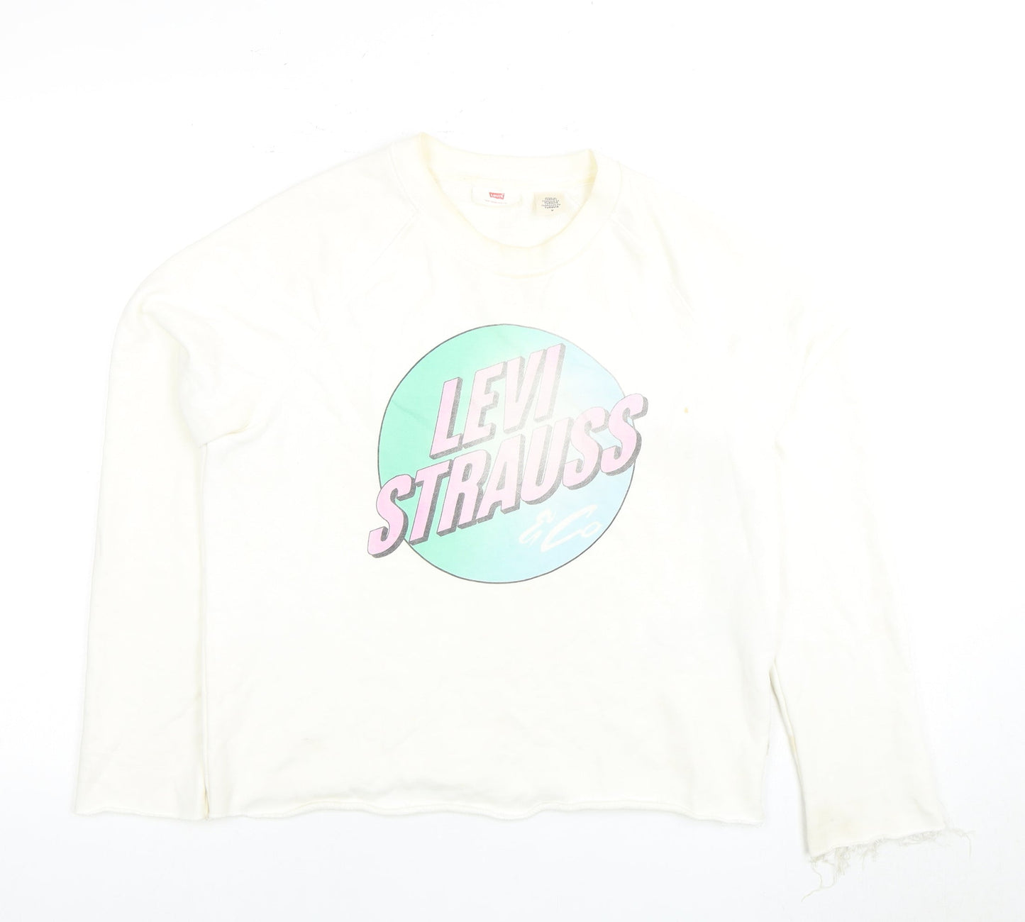 Levi Strauss Women's Ivory Pullover Sweatshirt, Medium