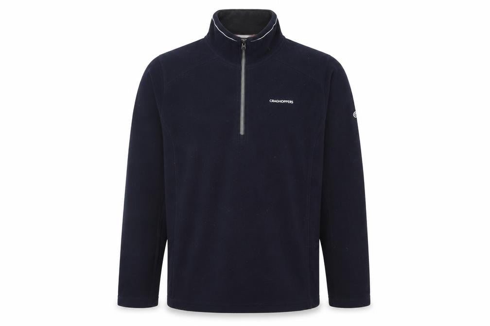 Mens UK M Regular Craghoppers Blue 1/4 Zip Sweatshirt