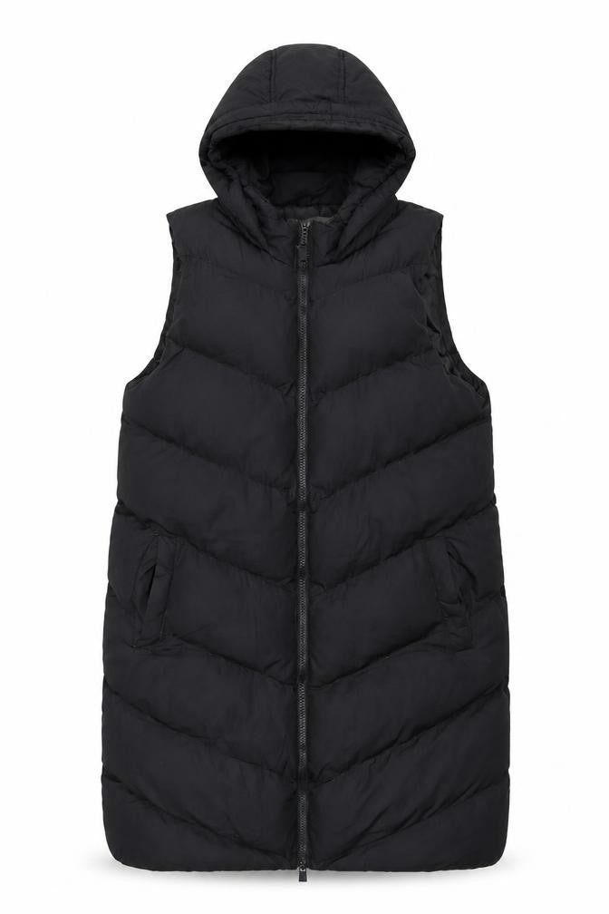 Front view of French Connection Women's Black Puffer Jacket L