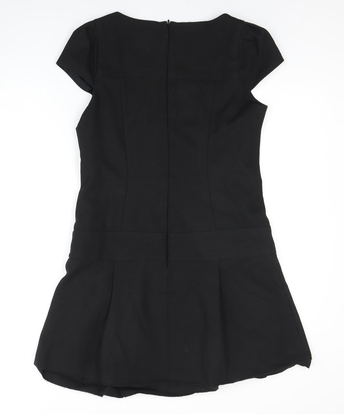Warehouse Women's Black Short Sleeve Dress Size 12