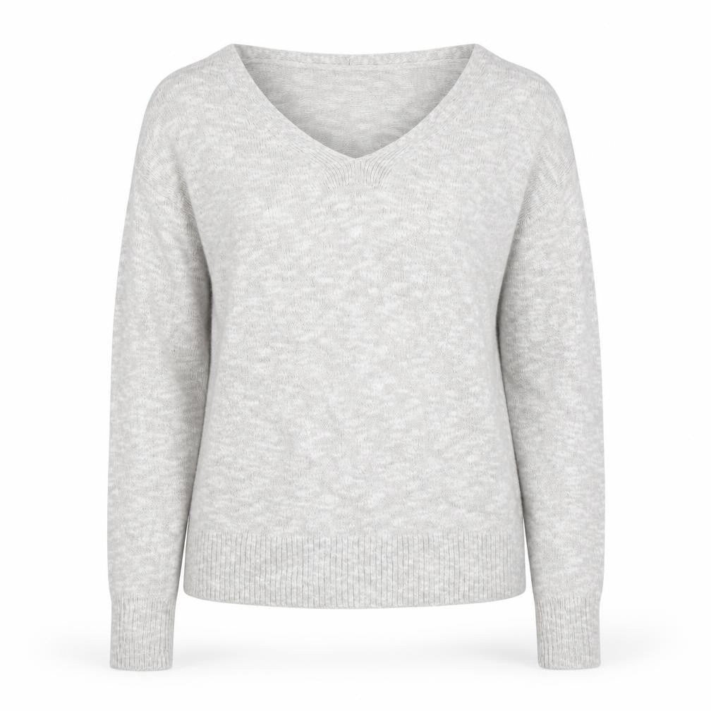 Gap Women's Grey Pullover Jumper V-Neck XS