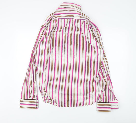 Jones Men's Multicoloured Striped Dress Shirt