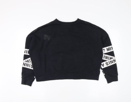 Mini Cream Women's Black Pullover Sweatshirt M