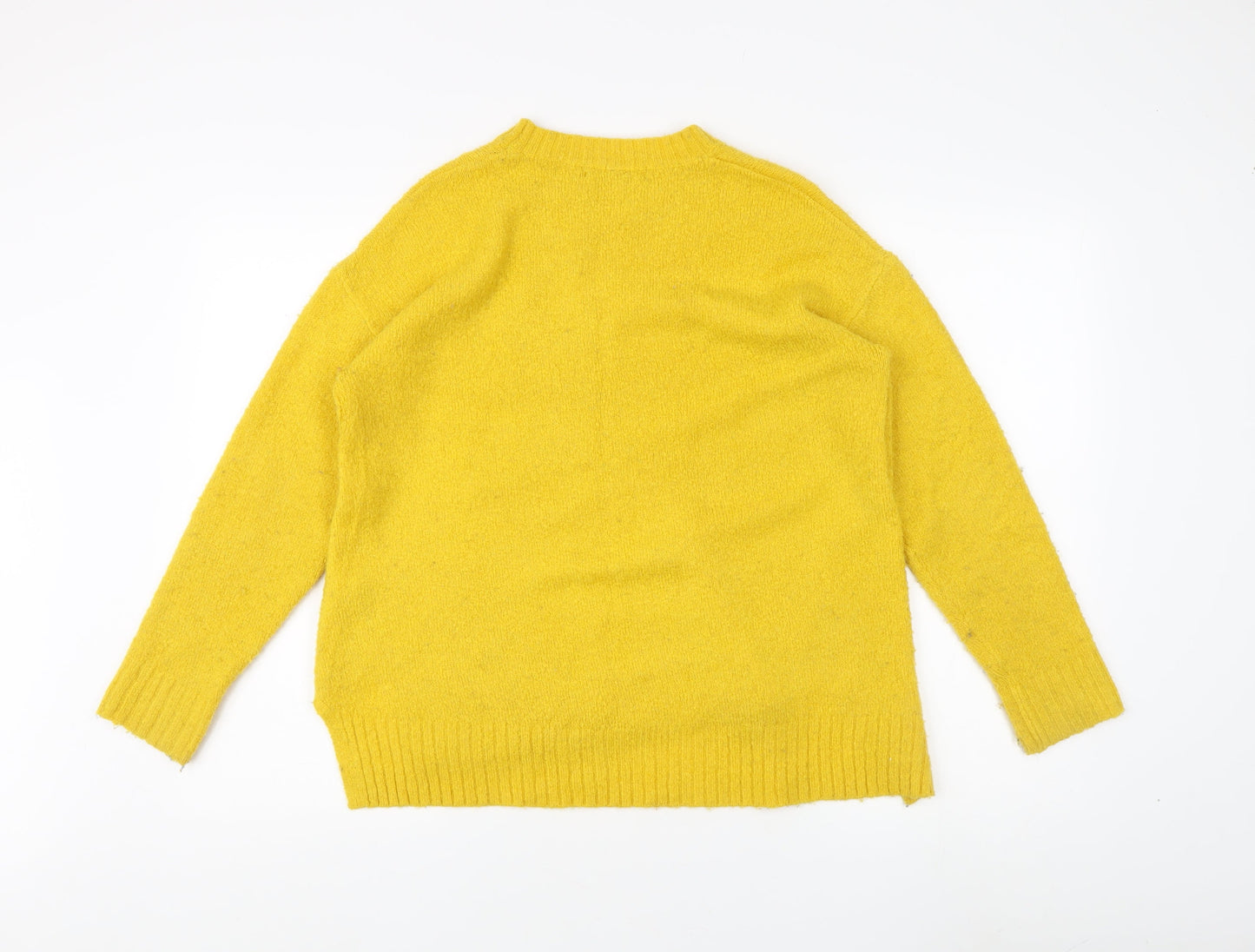 Marks and Spencer Women's Yellow Pullover Jumper M