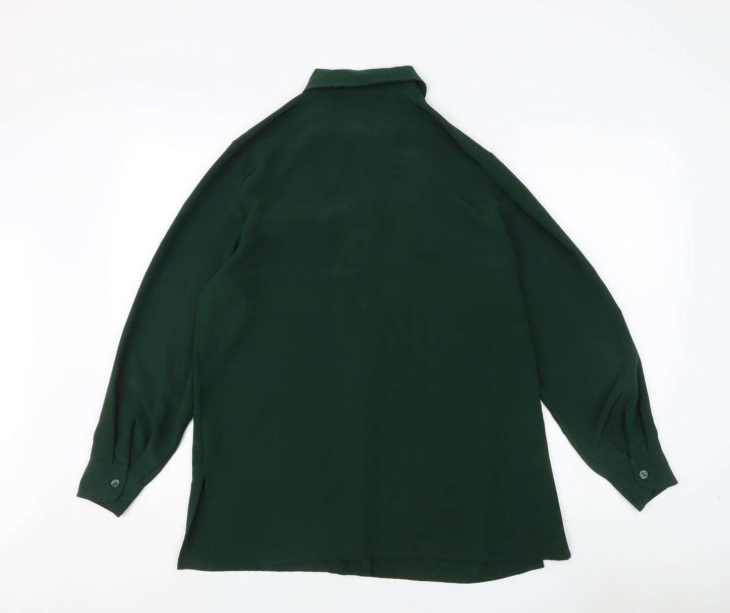 Marks and Spencer Women’s Green Button-Up Shirt