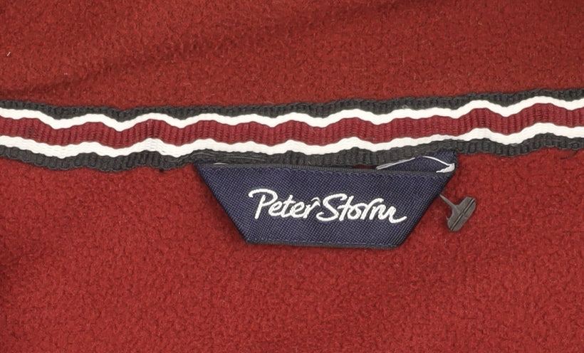 Peter Storm Men's Red Fleece Pullover, Size M