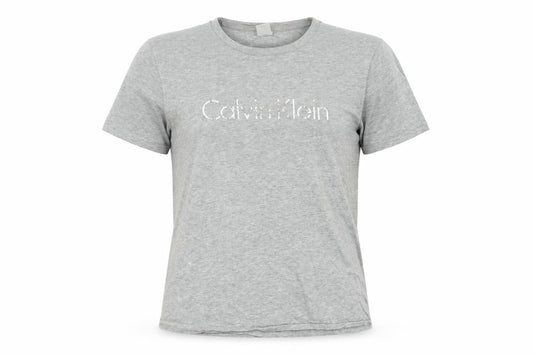Womens UK Size M Calvin Klein Grey Cotton T-Shirt