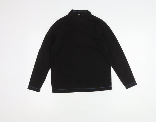 Regatta Boys Black Zip Sweatshirt 11 Years