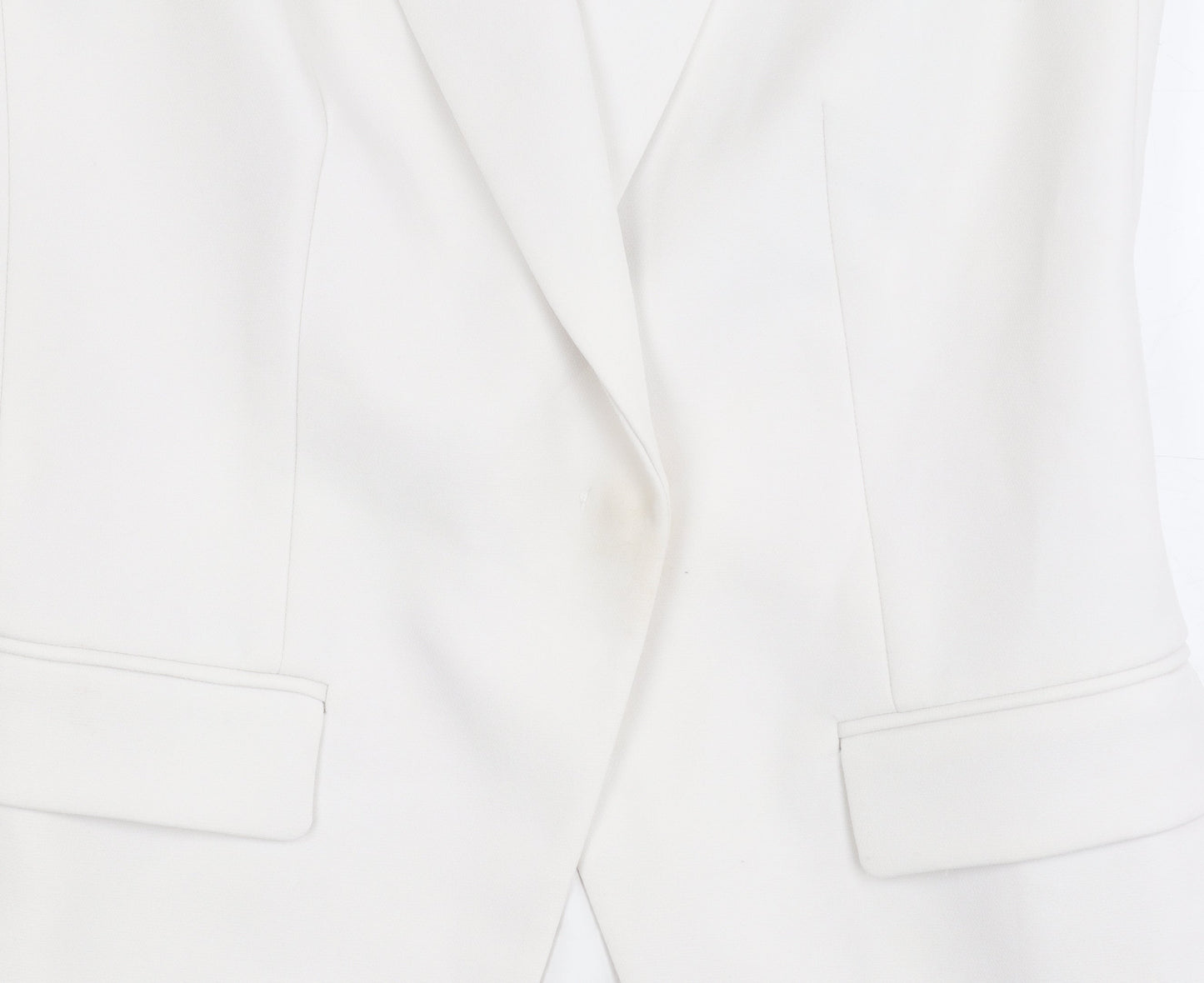 Michael Kors Women's White Sleeveless Suit Jacket
