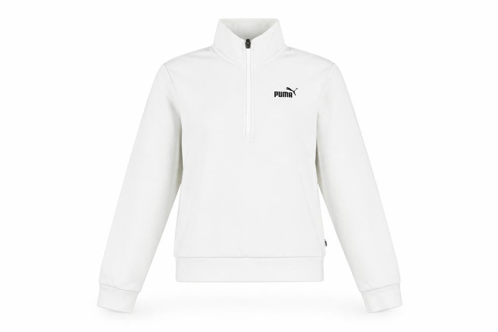 Womens UK XS Regular PUMA White Full Zip Hoodie