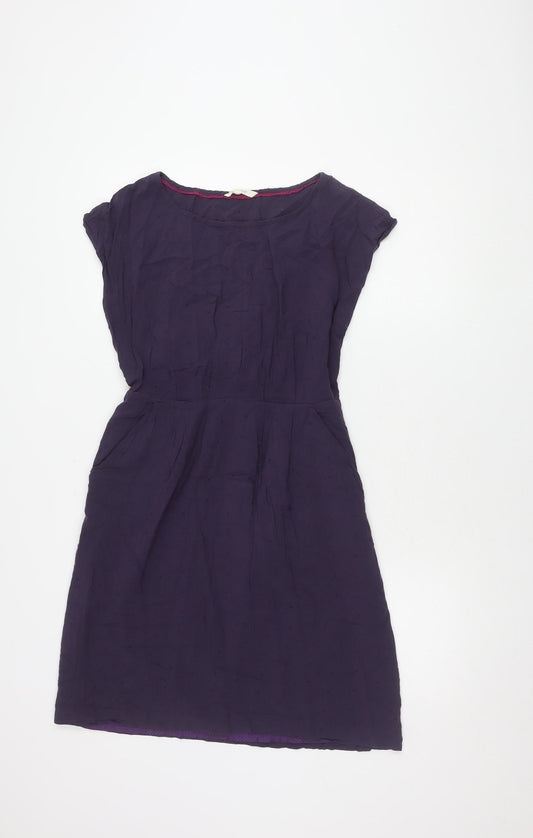 White Stuff Women's Purple Dress, Size 10, Viscose