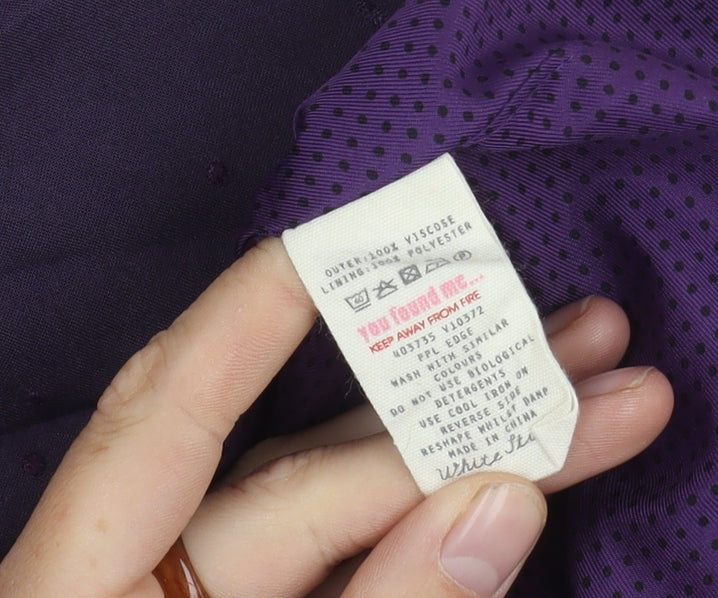 White Stuff Women's Purple Dress, Size 10, Viscose