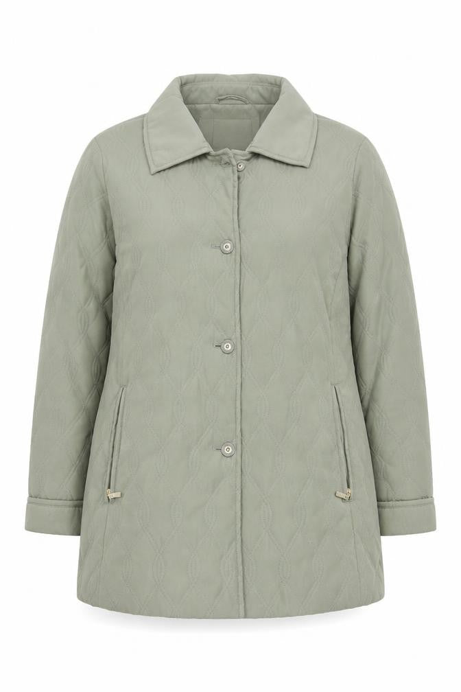 Eastex Women's Green Quilted Jacket, Size 14, Regular Fit