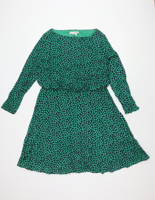 Boden Women's Green Long Sleeve Dress Size 16