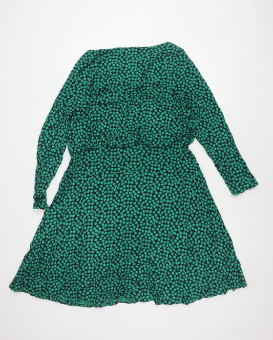 Boden Women's Green Long Sleeve Dress Size 16