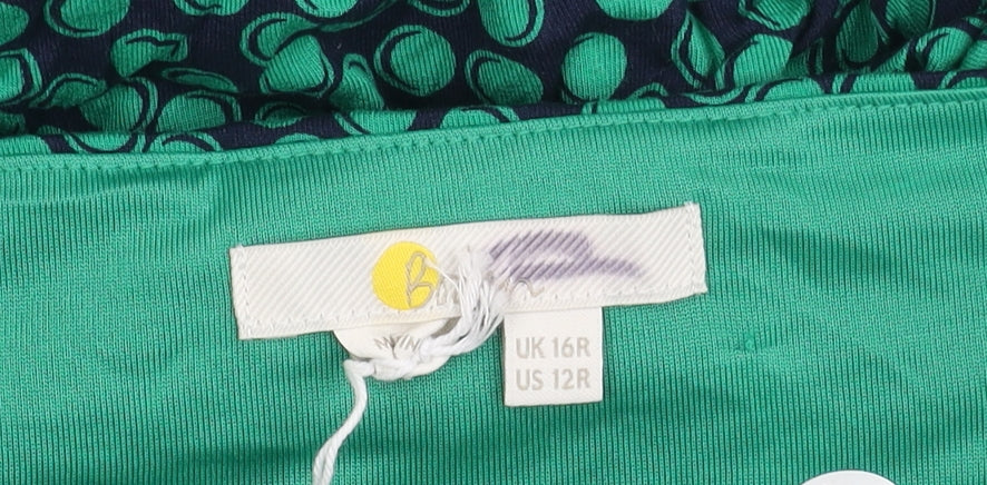 Boden Women's Green Long Sleeve Dress Size 16