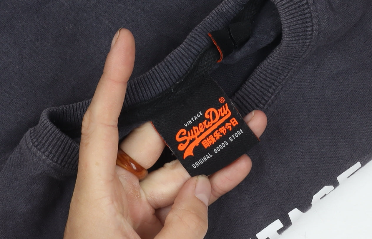 Superdry Unisex Black XS Vintage T-Shirt