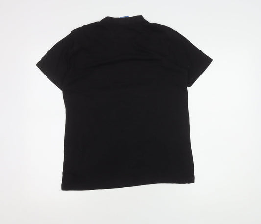 Adidas Men's Black Graphic Print T-Shirt, Size S