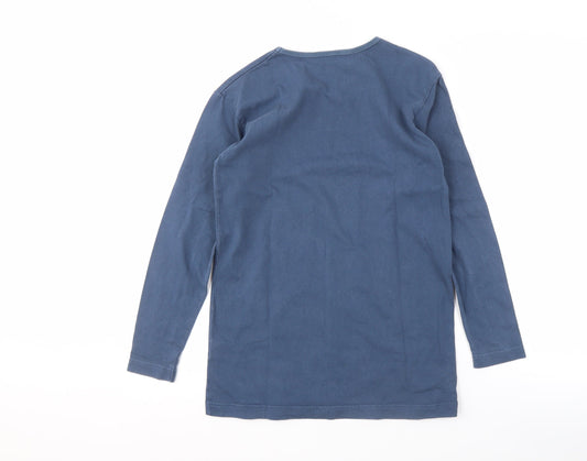 Racing Green Women's Blue Long Sleeve Basic T-Shirt