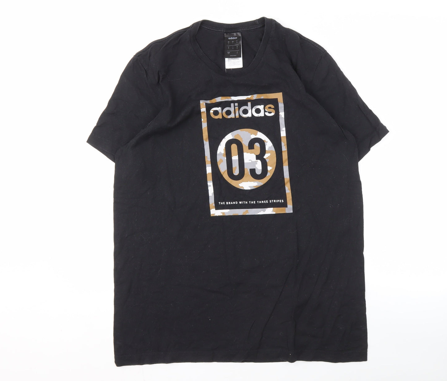 Adidas Men’s M Black Graphic Print T-Shirt