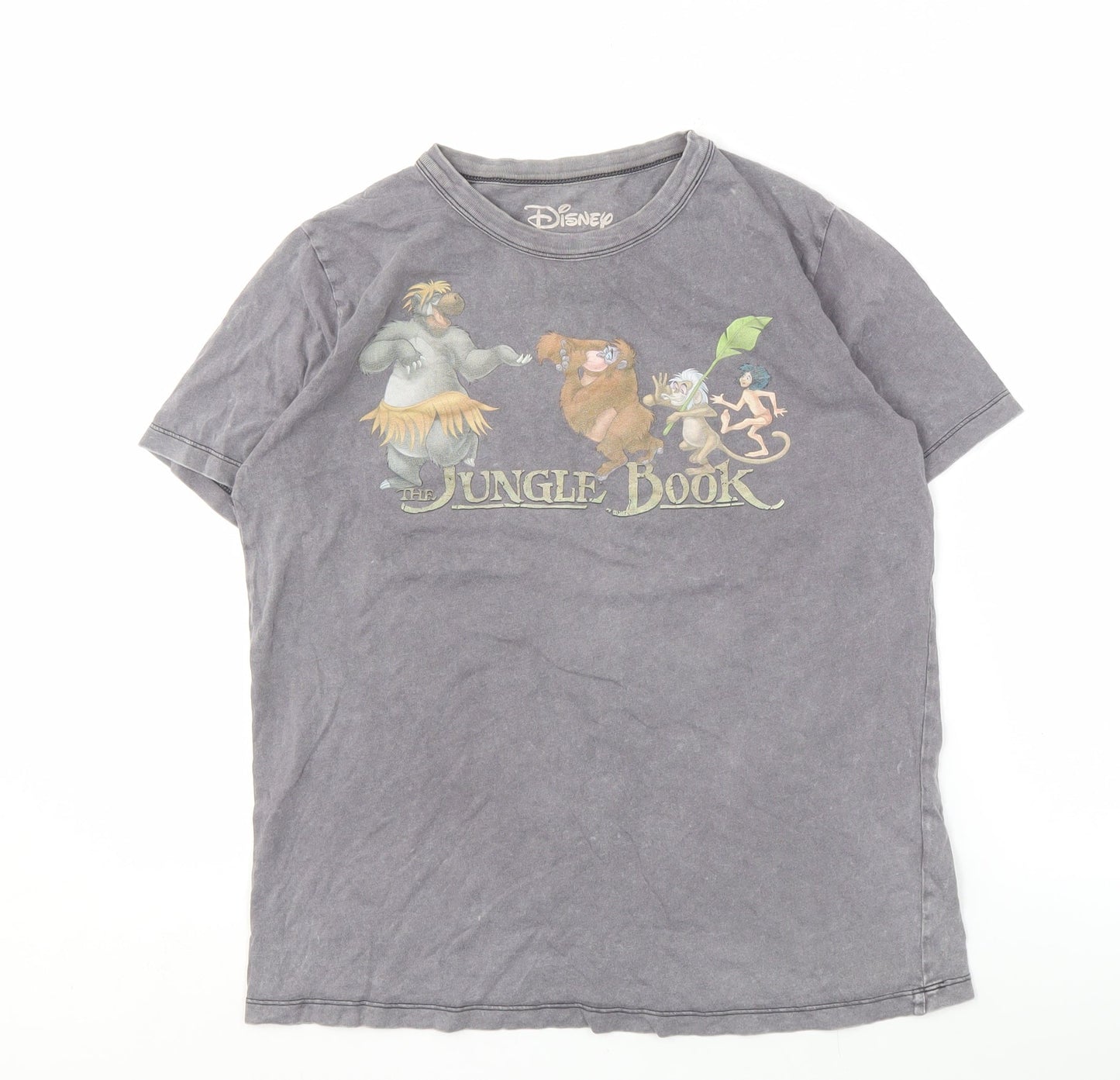 Disney Pull & Bear Unisex Grey Jungle Book T-Shirt, Size S