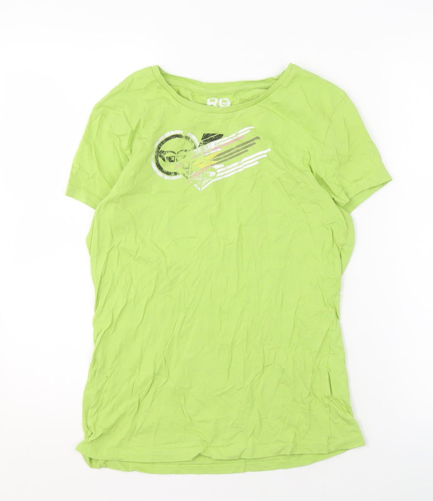 Roxy Women's Green XL Basic Cotton Crew Neck T-Shirt