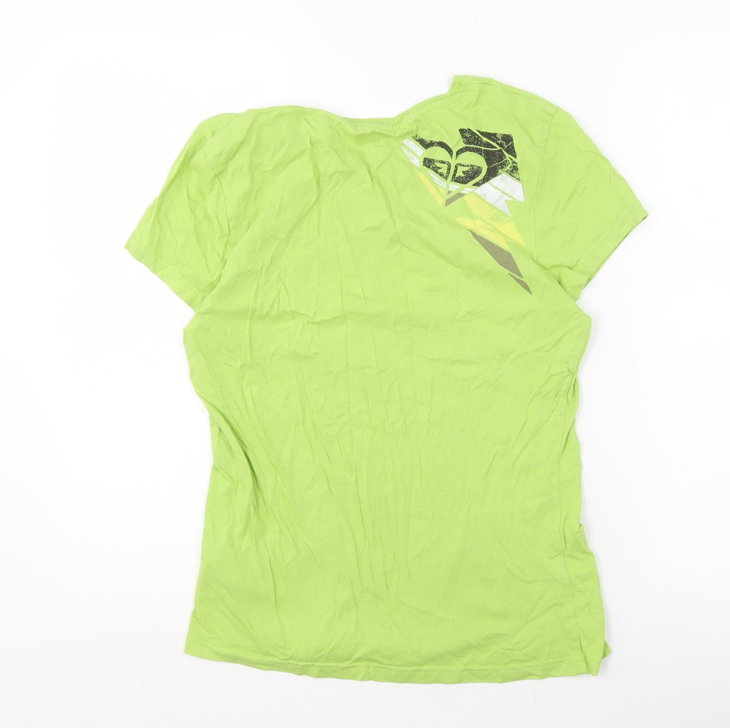 Roxy Women's Green XL Basic Cotton Crew Neck T-Shirt