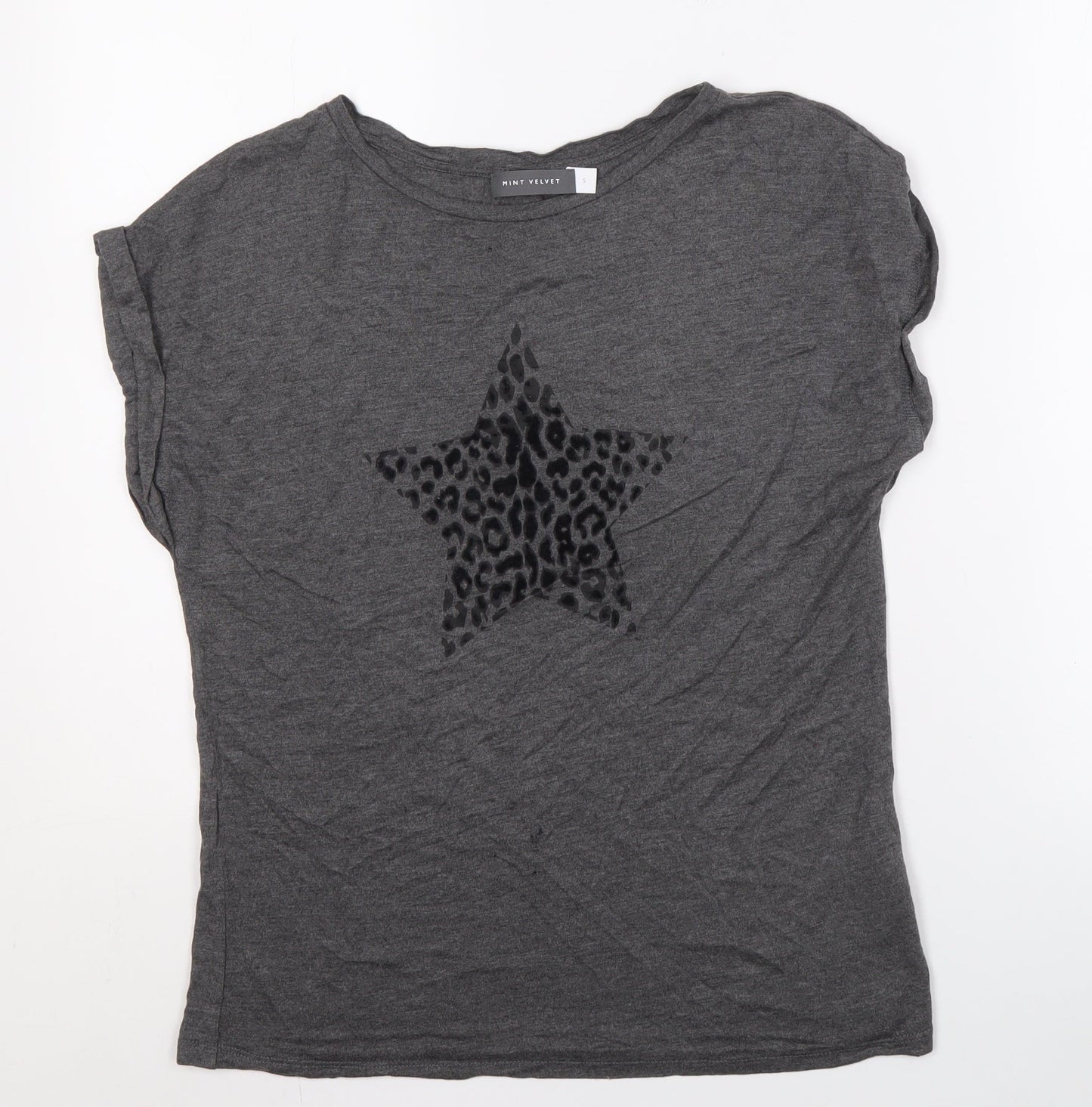 Mint Velvet Women's Grey Classic T-Shirt, Size S
