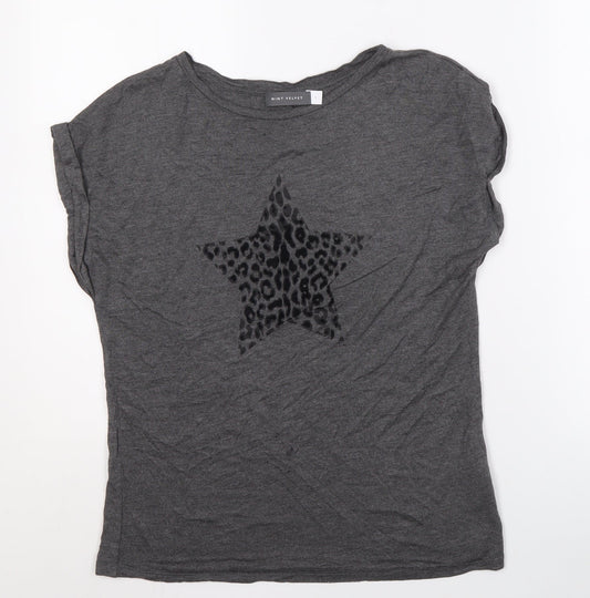 Mint Velvet Women's Grey Classic T-Shirt, Size S
