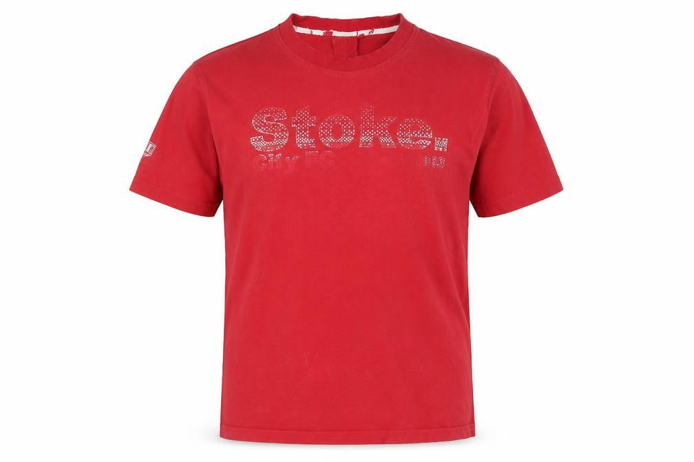 Stoke City FC Men's Red Medium Sports T-Shirt