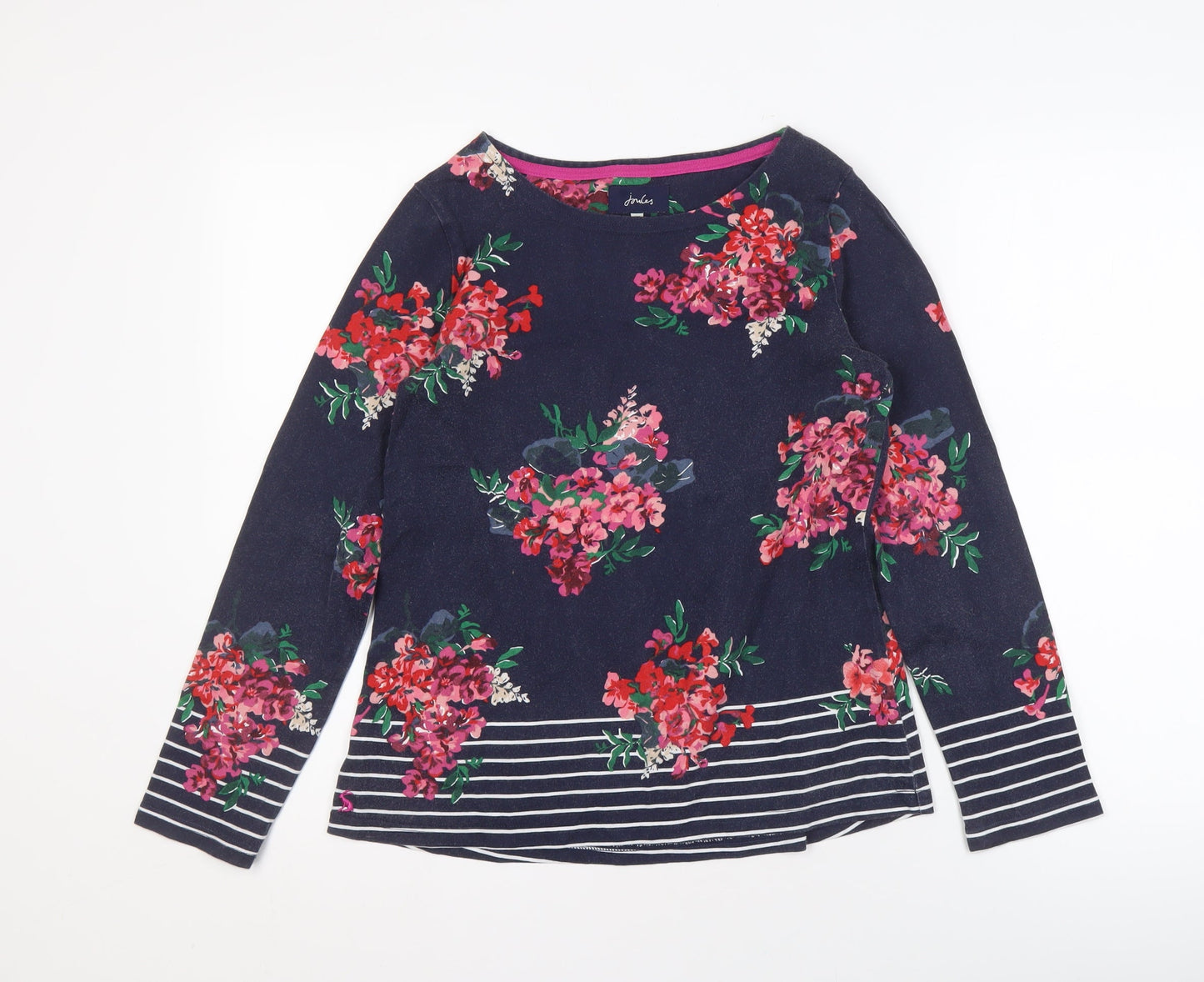Joules Women’s Blue Floral T-Shirt Size 8
