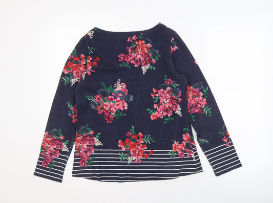 Joules Women’s Blue Floral T-Shirt Size 8