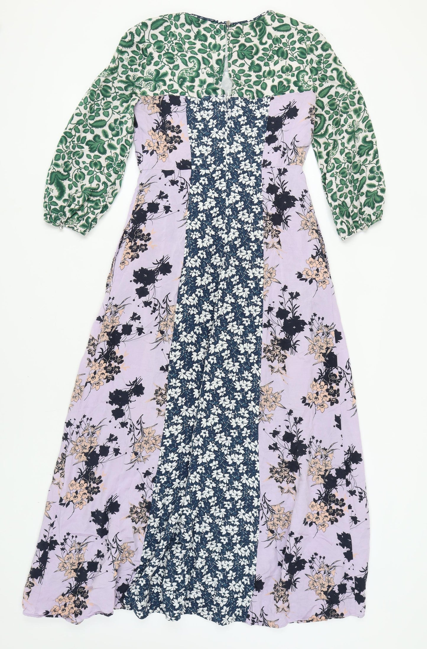 MAX&Co. Women's Multicoloured 3/4 Sleeve Dress Size 10