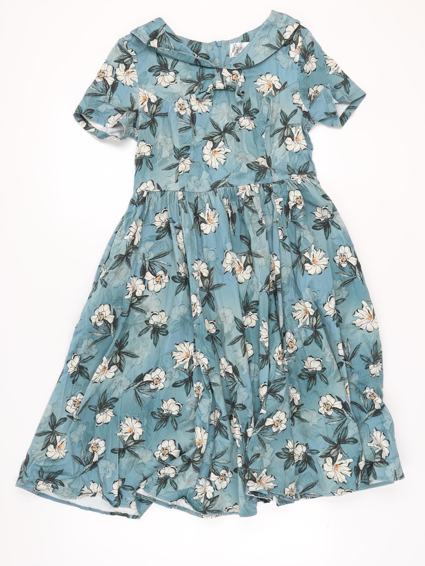 Bleeding Heart Women’s Blue Floral Midi Dress L