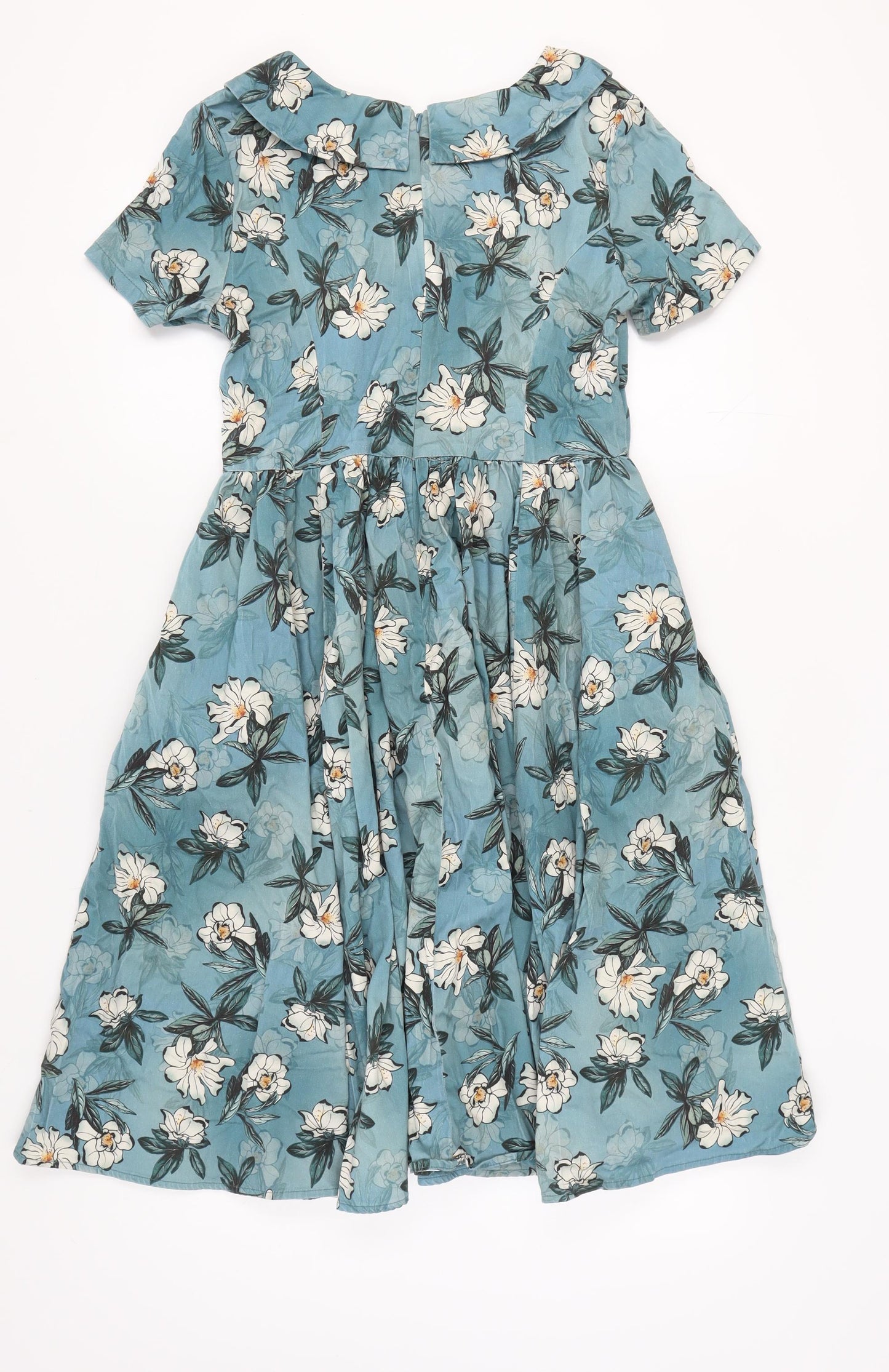 Bleeding Heart Women’s Blue Floral Midi Dress L