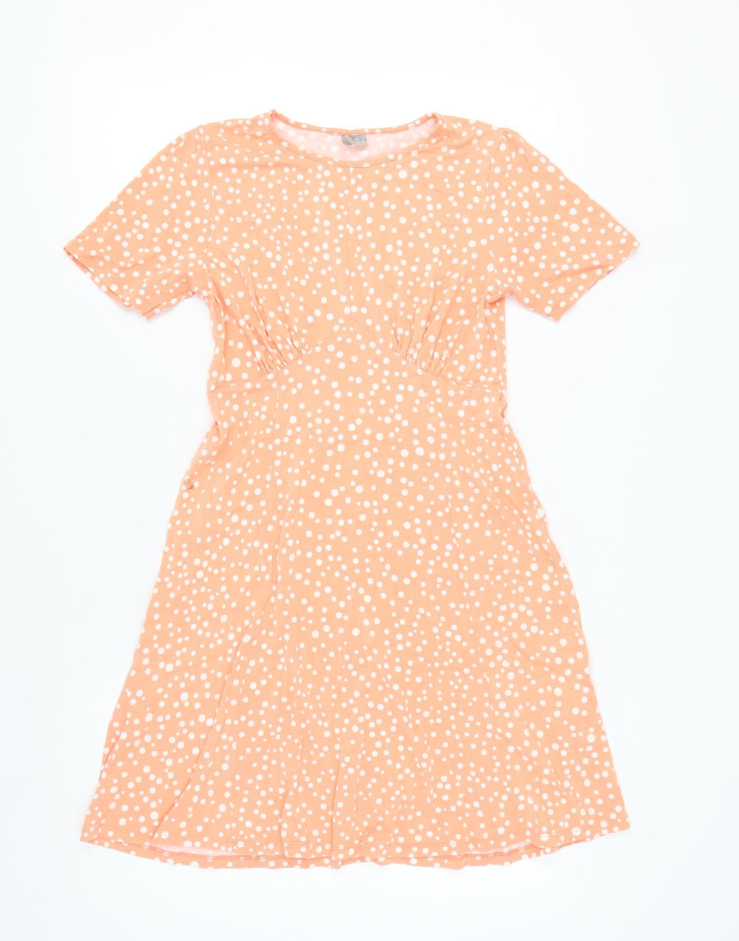 ASOS Women's Orange Polka Dot Dress Size 12