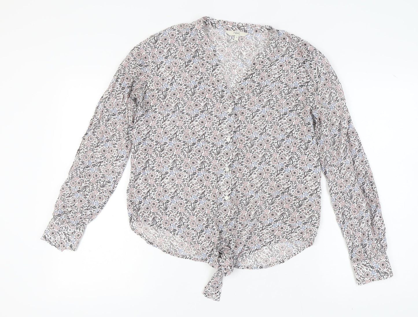 Next Women's Multicoloured Floral Blouse - Size 10