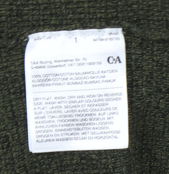 C&A Men's Green Pullover Jumper Medium