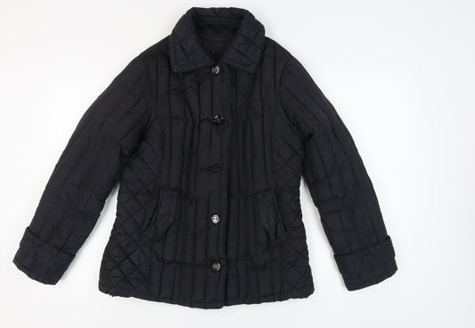 Marks and Spencer Women's Black Quilted Jacket M