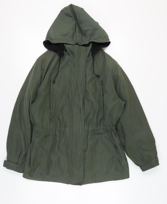 St. John's Bay Green Petite Parka Jacket L