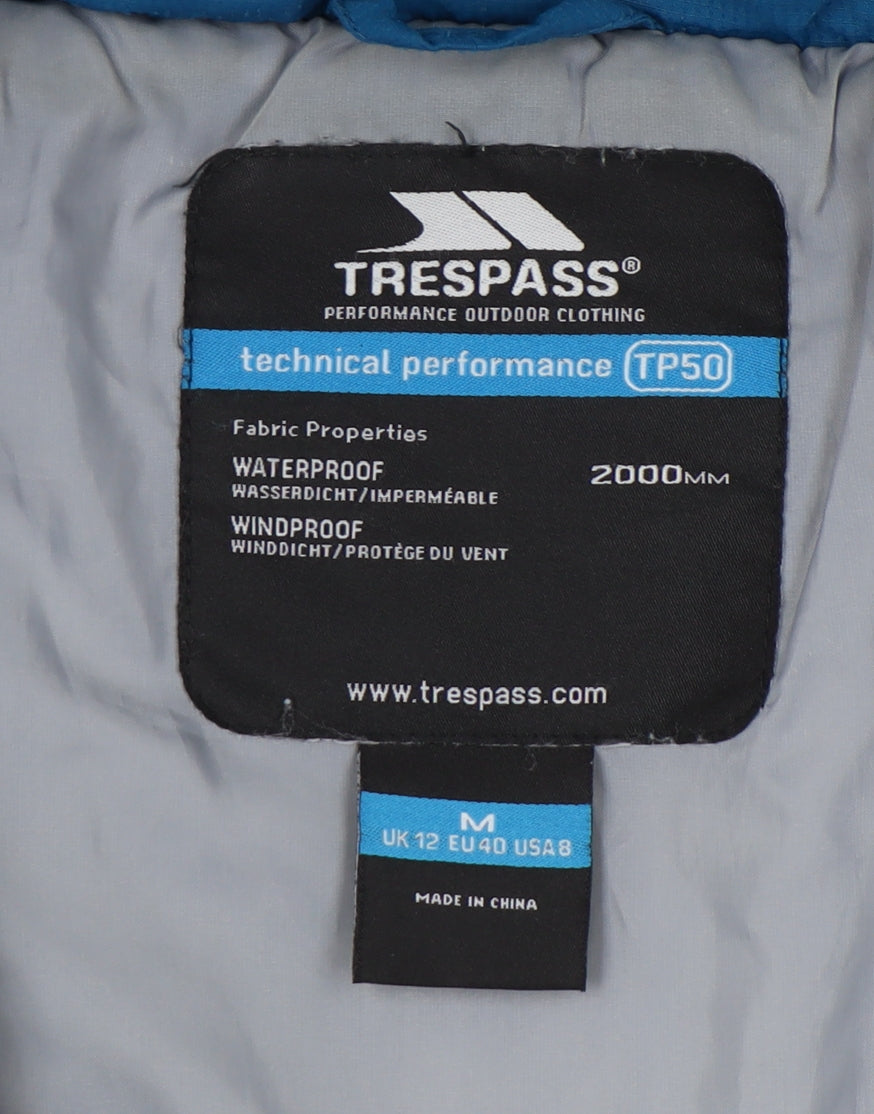 Trespass Women's Blue Puffer Jacket, Size 12, Winter Outdoor