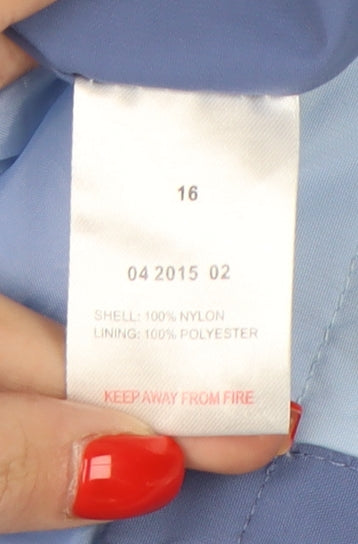 Peter Storm Women's Blue Nylon Casual Jacket Size 16