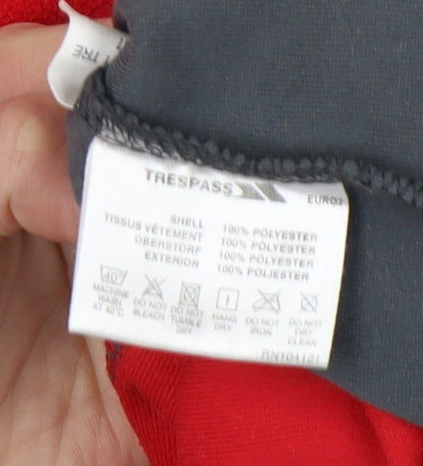 Trespass Men's Red Fleece Pullover Sweatshirt M