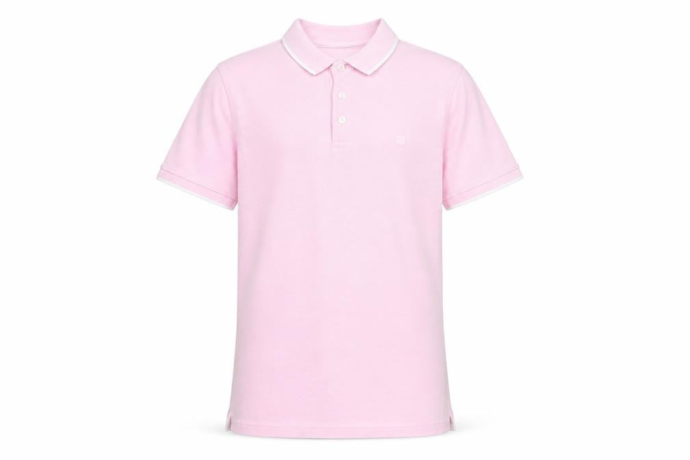 Jack & Jones Pink Mens Polo Shirt L Casual