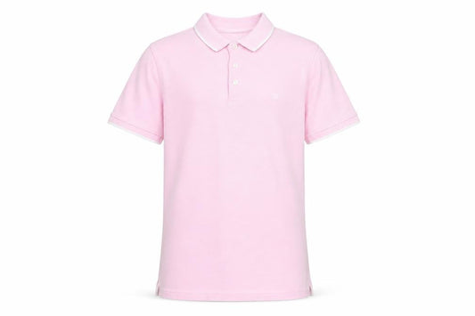 Jack & Jones Pink Mens Polo Shirt L Casual
