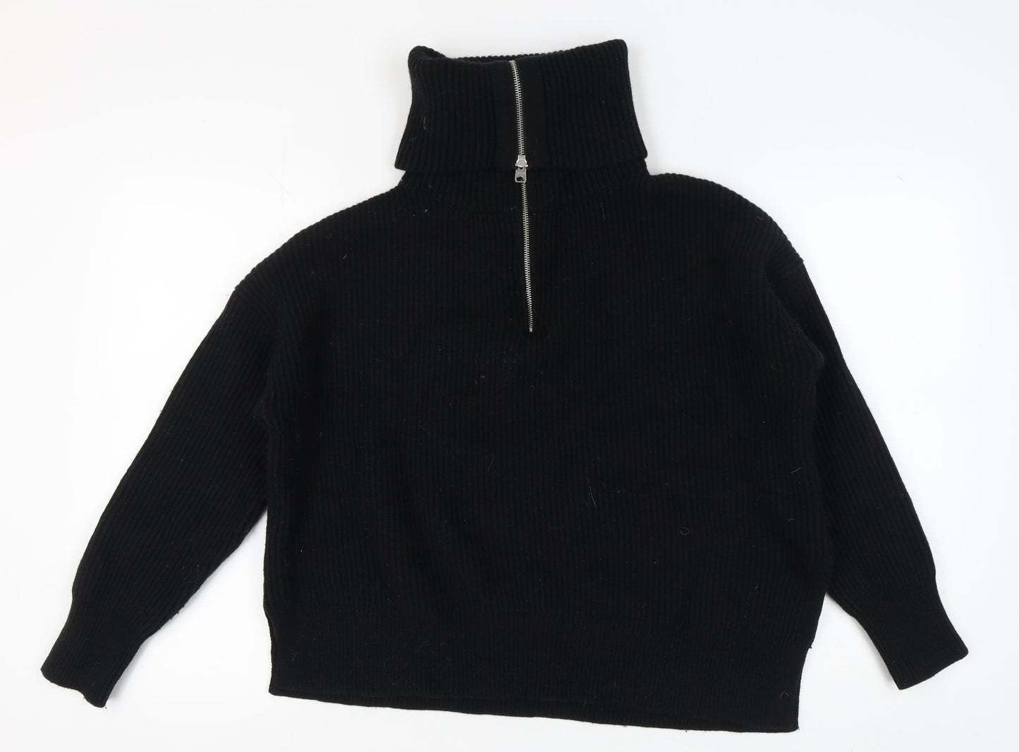 AllSaints Women's Black Full Zip Jumper Size M
