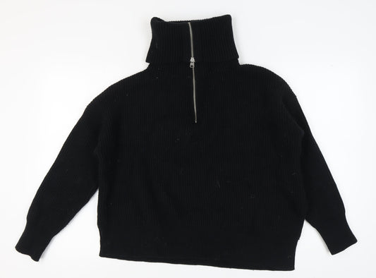 AllSaints Women's Black Full Zip Jumper Size M